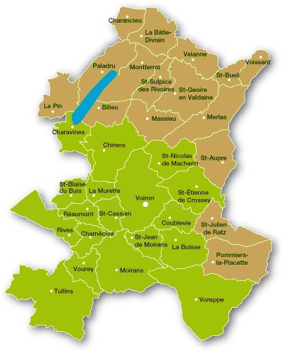 communes du pays voironnais